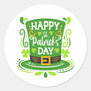 Sticker Rond Joyeuse Saint-Patrick