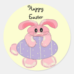 Sticker Rond Joyeuses Pâques