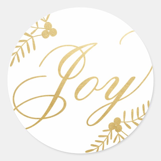 Sticker Rond Joyeuses vacances (Devant)