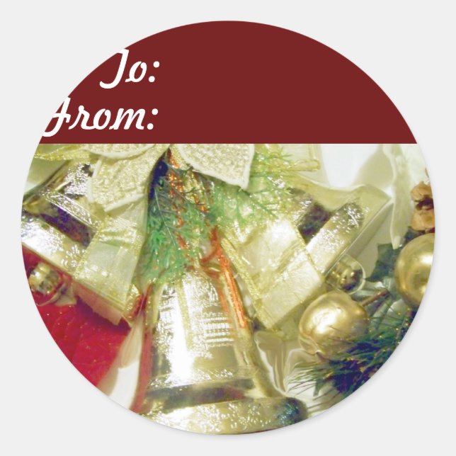 Sticker Rond Joyeux_ (Devant)