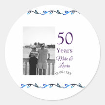 Joyeux 50e anniversaire nom couple date mariage