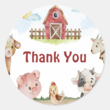Joyeux animal de ferme d'anniversaire