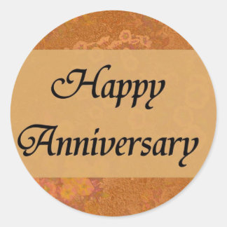 Sticker Rond Joyeux anniversaire