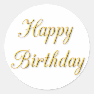 Sticker Rond Joyeux anniversaire