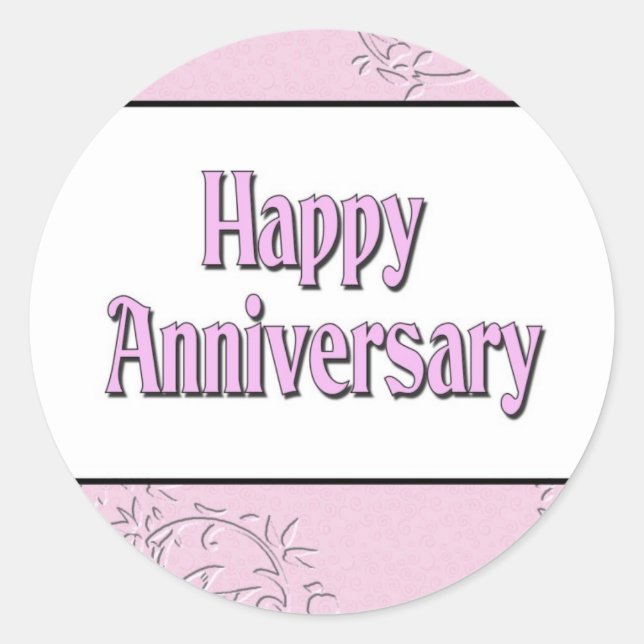 Sticker Rond Joyeux anniversaire (Devant)