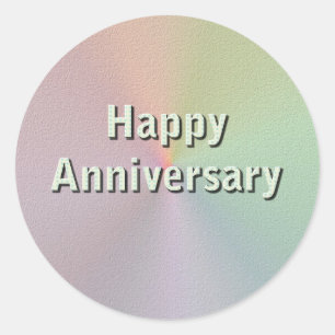 Sticker Rond Joyeux anniversaire
