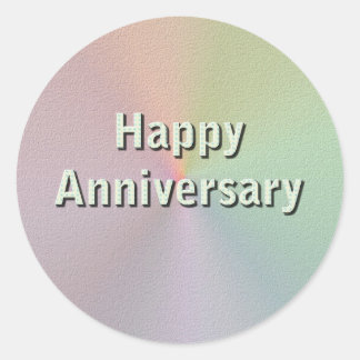 Sticker Rond Joyeux anniversaire