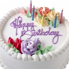 Sticker Rond Joyeux anniversaire