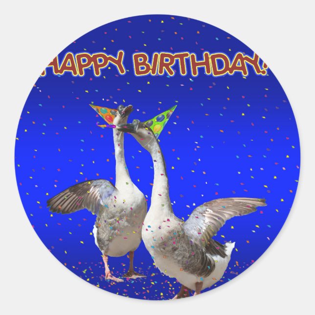 Sticker Rond Joyeux anniversaire ! (Devant)