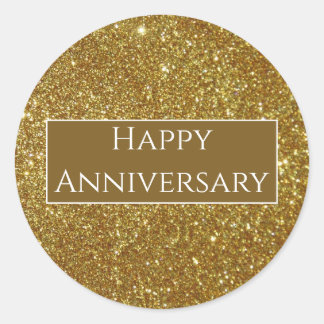 Sticker Rond Joyeux anniversaire