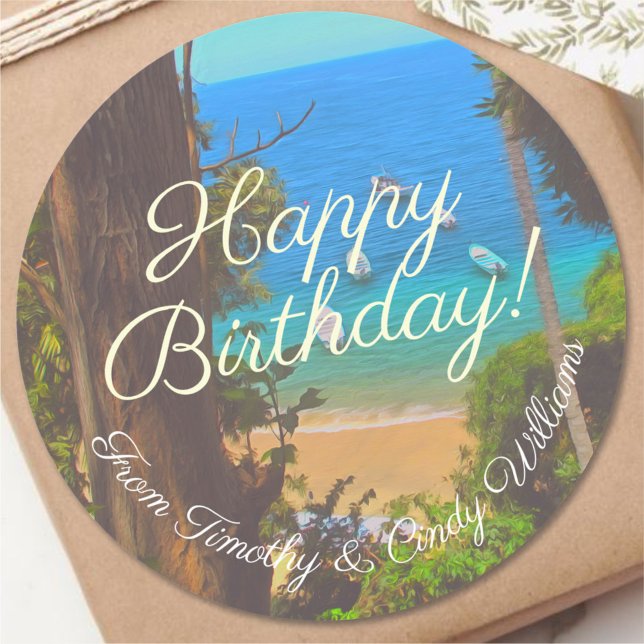 Sticker Rond Joyeux anniversaire 1017 (Créateur téléchargé)