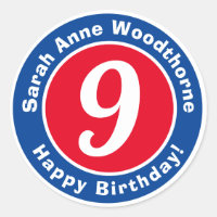 Joyeux anniversaire avec nom et âge 9