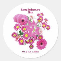 Joyeux Anniversaire Chrysanthemum Daisy Floral Cut