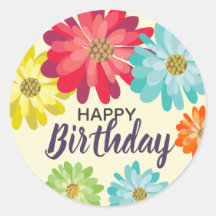 Joyeux anniversaire fleurs de printemps