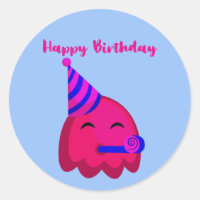 Joyeux anniversaire - Joli personnage Emoji de des