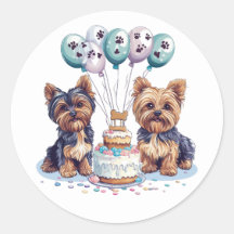 Joyeux anniversaire Yorkie Chien
