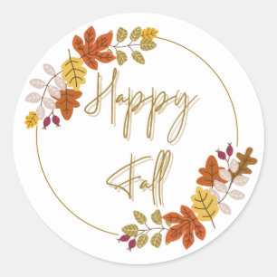 Sticker Rond Joyeux automne 3'