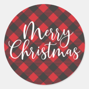 Sticker Rond Joyeux Buffalo de Noël débarqué