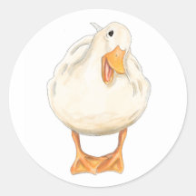 Joyeux canard, mignon animal, artisanal, aquarelle