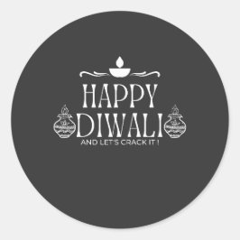 Sticker Rond Joyeux Diwali | Crack it 2024