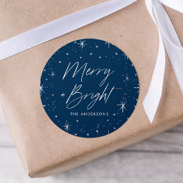 Sticker Rond Joyeux et brillants jours de la Marine