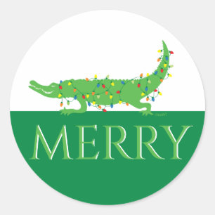 Sticker Rond Joyeux Gator