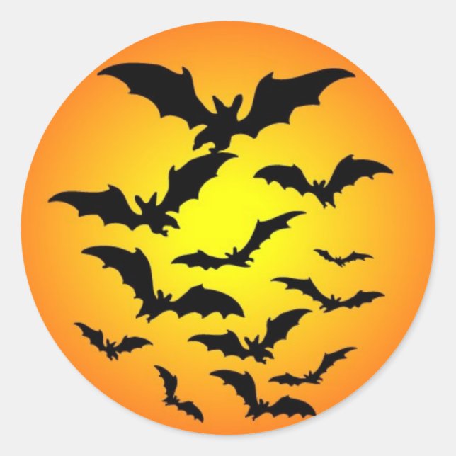 Sticker Rond Joyeux Halloween (Devant)
