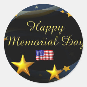 Sticker Rond Joyeux Memorial Day
