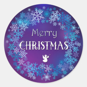 Sticker rond Joyeux Noël