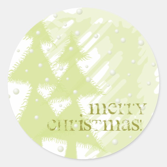 Sticker Rond Joyeux Noël ! (Devant)