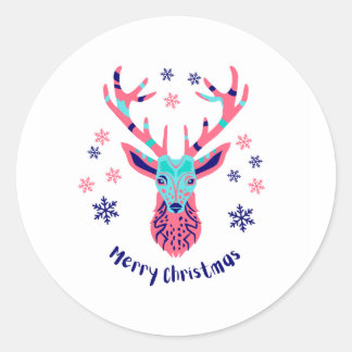 Sticker Rond joyeux noël