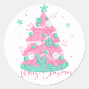 Sticker Rond Joyeux Noël