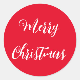 Sticker Rond Joyeux Noël