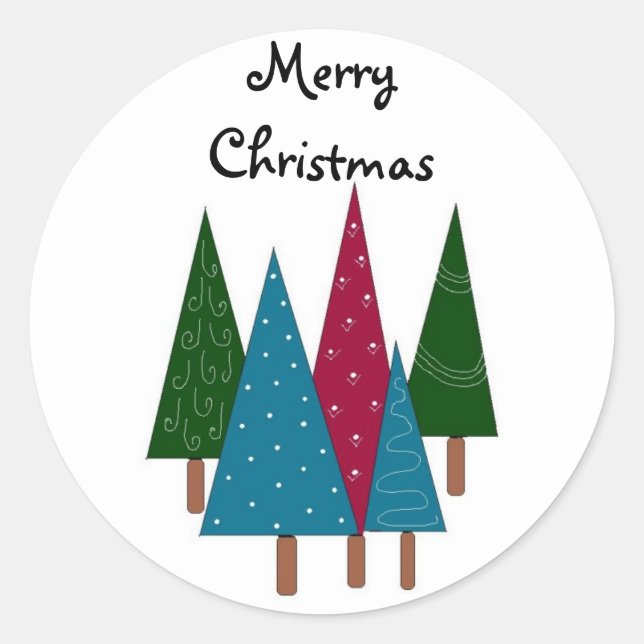 Sticker Rond Joyeux Noël (Devant)