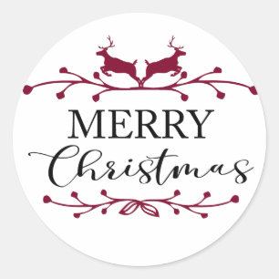 Sticker Rond Joyeux Noël
