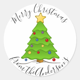 Sticker Rond Joyeux Noël