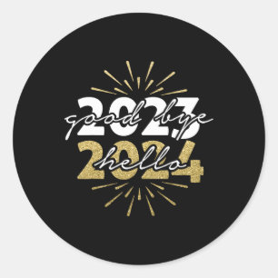 Sticker Rond Joyeux Noël Et Bonne Année Bonne