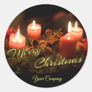 Sticker Rond Joyeux Noël pour vos clients !