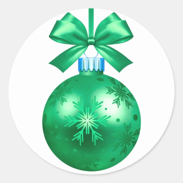 Sticker Rond joyeux nouvel an 2022 ornament classique rond auto (Devant)