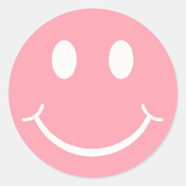 Sticker Rond Joyeux visage (Devant)