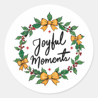 Sticker Rond Joyful moments