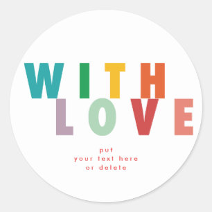 STICKER ROND JOYRY LOVE JOY   NOËL COLORÉ