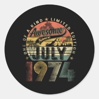 Sticker Rond Juillet 1974 49 49E