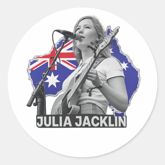 Sticker Rond Julia Jacklin (Devant)