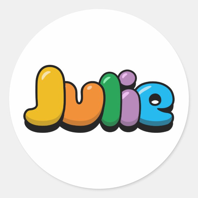 Sticker Rond Julie (Devant)