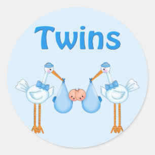 Sticker Rond Jumeaux