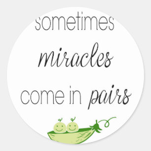 Sticker Rond Jumeaux