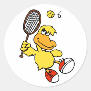 Sticker Rond Jump Duck  Choisir la couleur arrière - plan