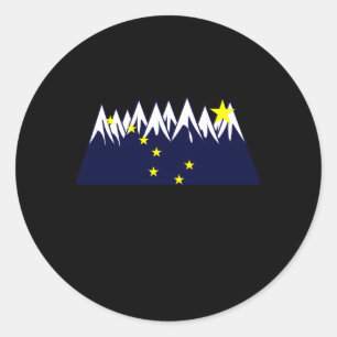 Sticker Rond Juneau Alaska