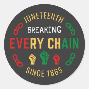 Sticker Rond Junetten Briser Chaque Bouton Chaîne